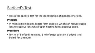 Barfoed’s Test: Qualitative Test For Identification Of .